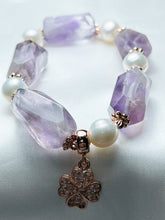 Load image into Gallery viewer, Pearl with Amethyst

