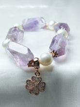Load image into Gallery viewer, Pearl with Amethyst
